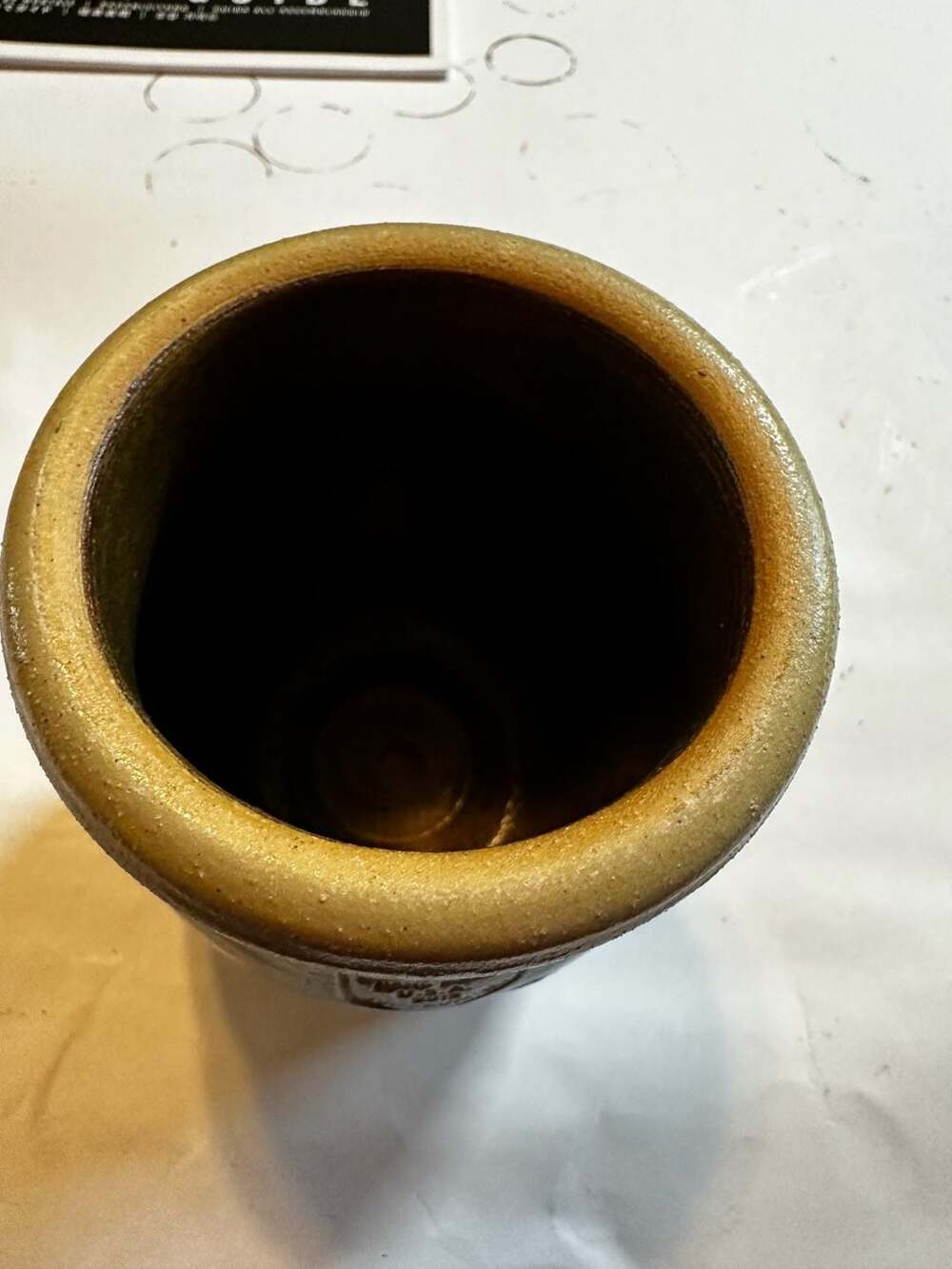 Maple City Pottery Handmade Stoneware Vase Monmouth IL 2010